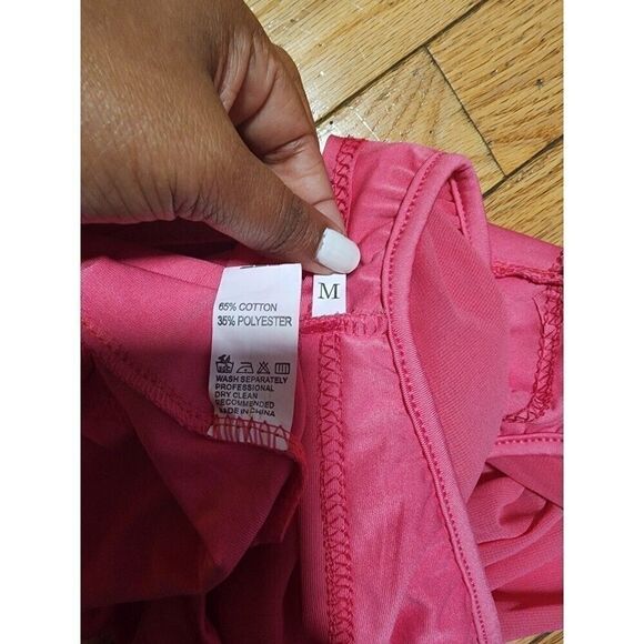 Summer Style Off Shoulder Casual Dresses Ruffle Pink Dress - Picture 10 of 10